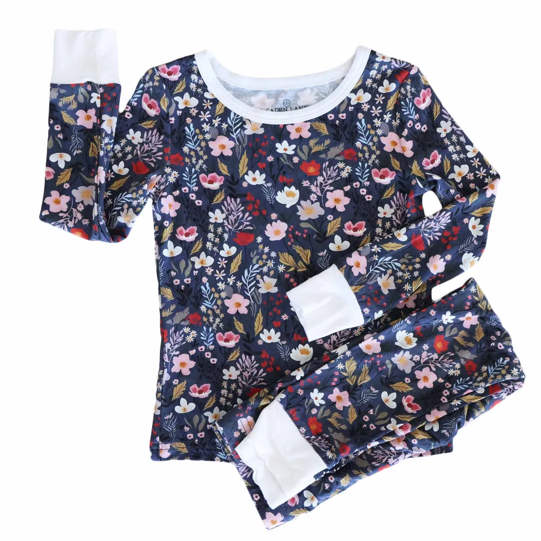 CL Two Piece Pajama | Midnight Meadow