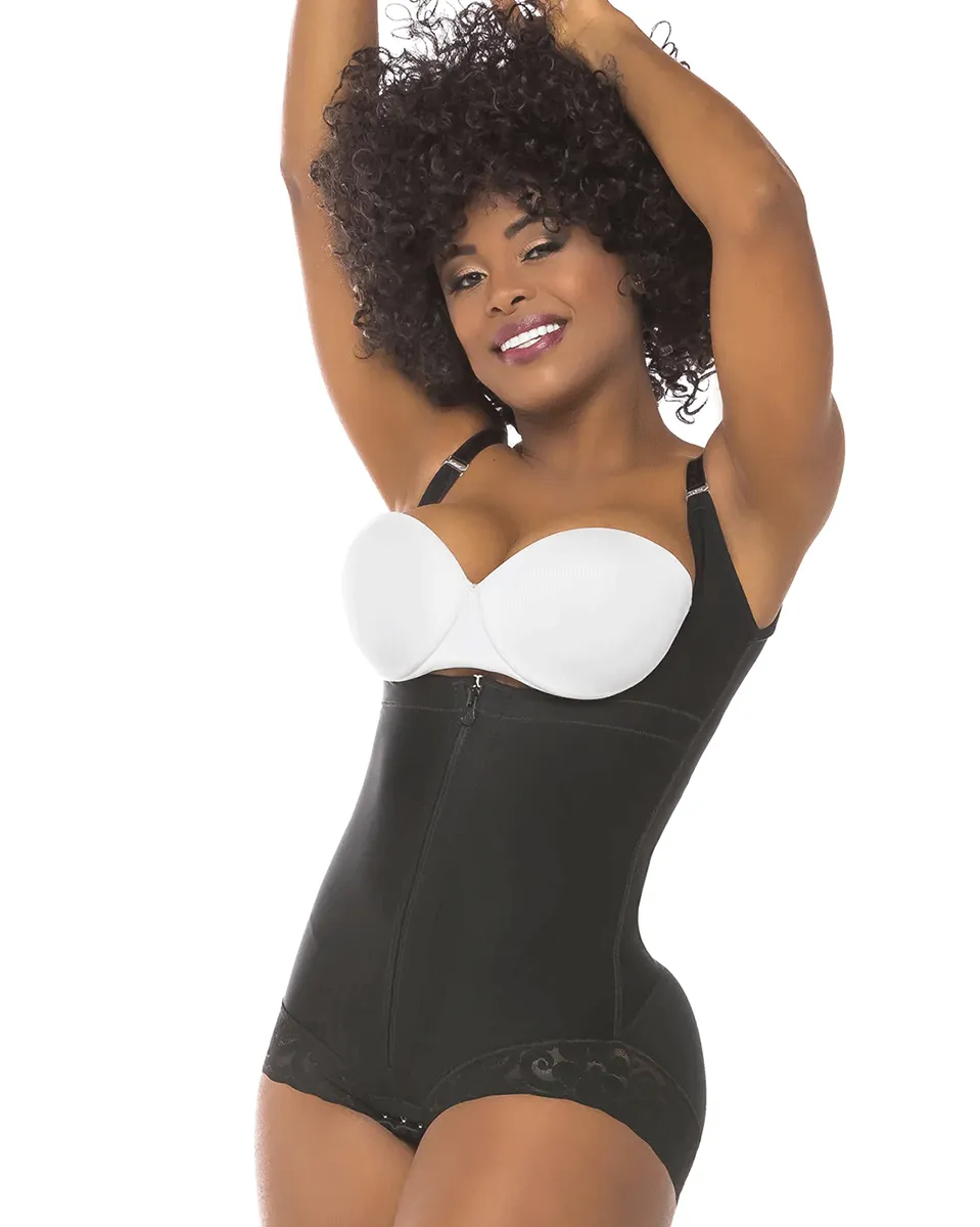 Fajas Salome High Back Strap Shaping Body With Lace