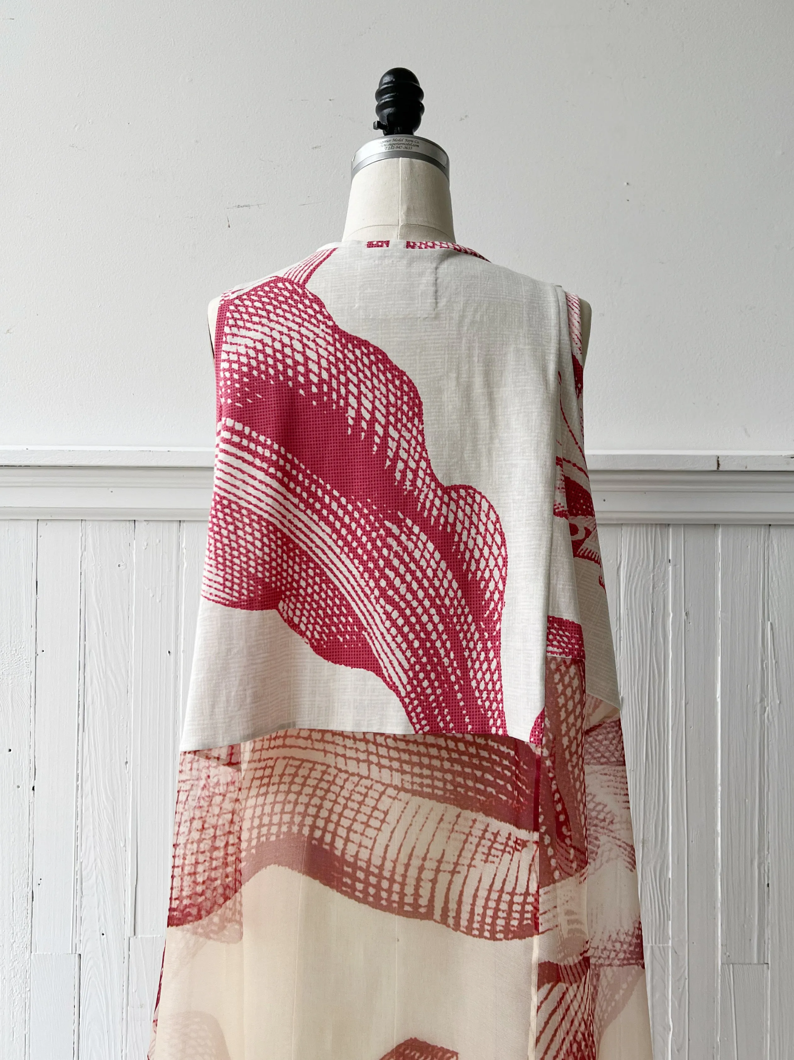 giant toile floral dress