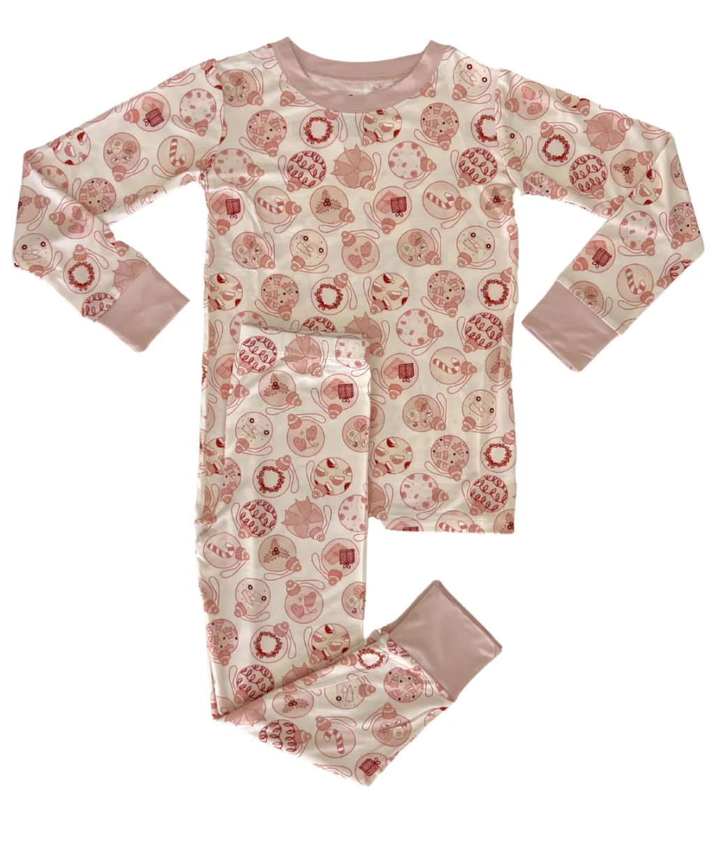 In My Jammers Blush Ornaments L/S 2pc PJ Set