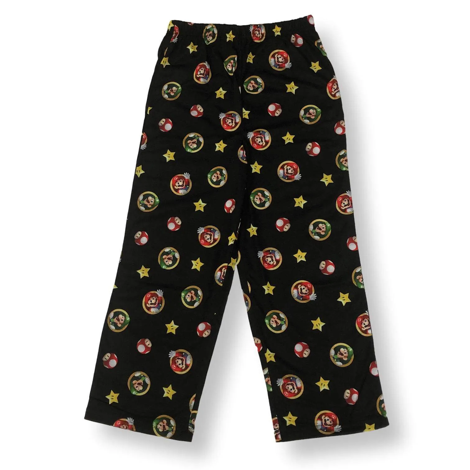Mario Pajamas for Boys Super Mario Short Sleeve Kids PJs 3 Piece Sleep Set