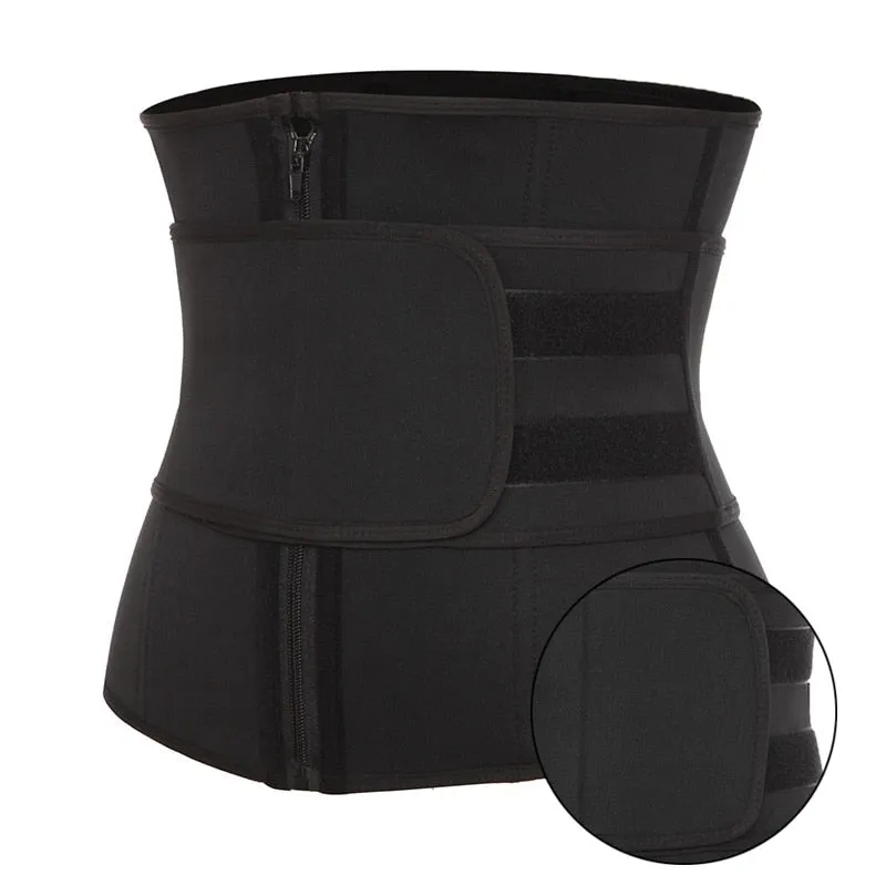 Neoprene Sauna Waist Trainer Corset Sweat Belt  Weight Loss Compression Trimmer