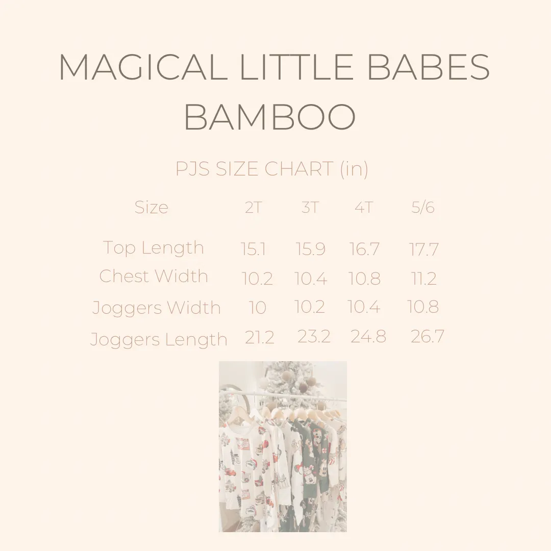 Nightmare In The Parks Bamboo PJ Romper/ Two Piece SHORT Sleeve Set *READY TO SHIP