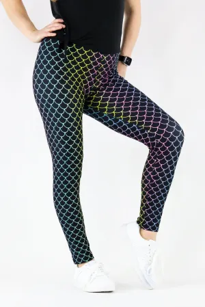 Rainbow Mermaid - Casual Full Leggings